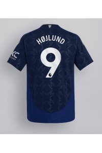 Manchester United Rasmus Hojlund #9 Voetbaltruitje Uit tenue 2024-25 Korte Mouw